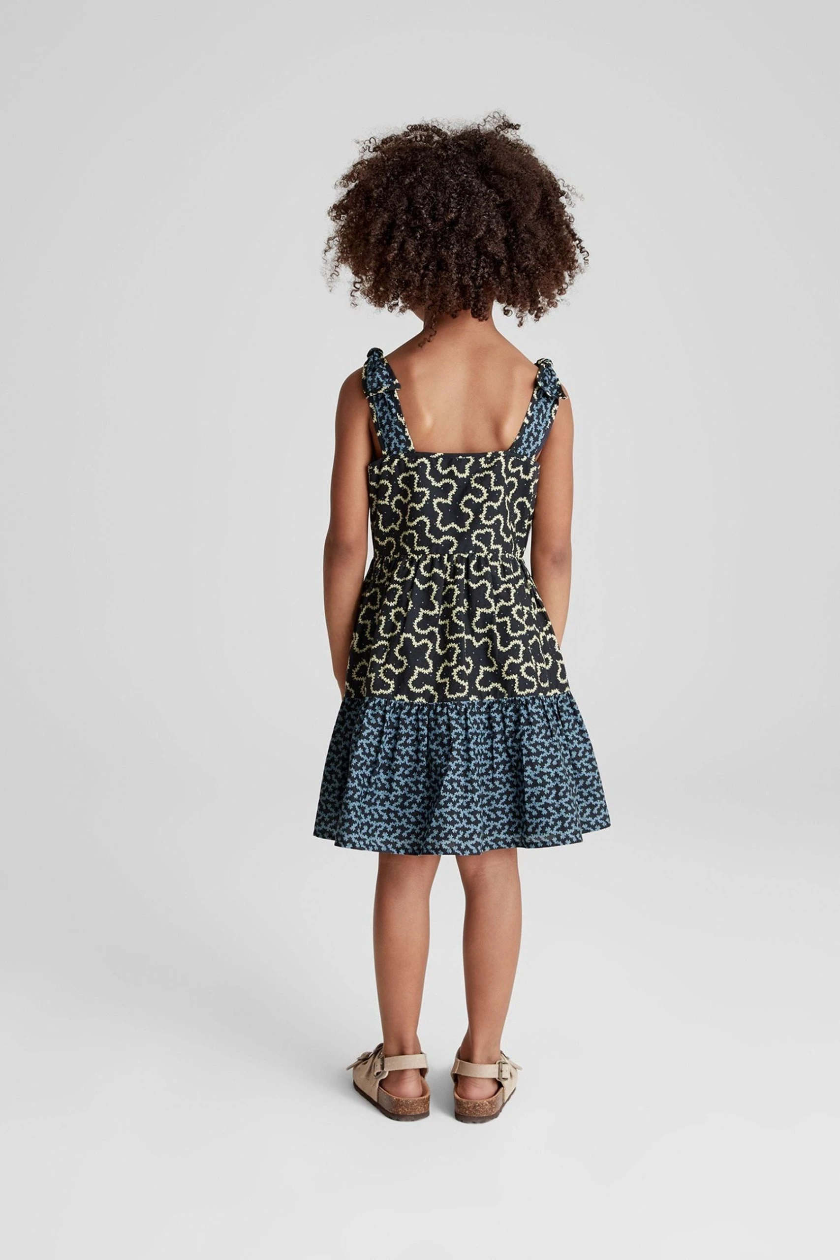 Reiss Rosie Junior Abstract Print Bow Detail Dress 7 Reiss Rosie Junior Abstract Print Bow Detail Dress - Image 5