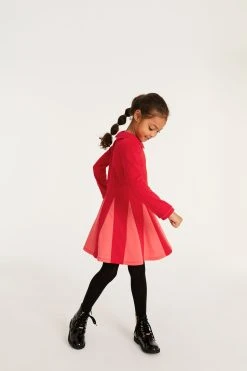 Baker By Ted Baker Red And Pink Ponte Dress -Angel & Rocket Shop U02505s6