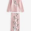 Next Pink Unicorn Snuggle Pyjamas 1 Pack (3-16yrs) -Angel & Rocket Shop U09465s