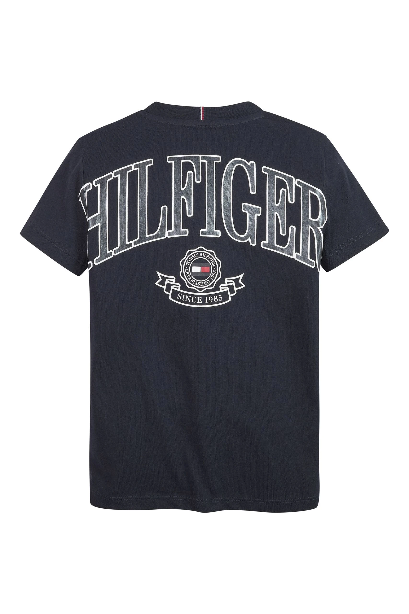 Tommy Hilfiger Blue Varsity T-Shirt 4 Tommy Hilfiger Blue Varsity T-Shirt - Image 2