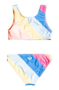 Roxy Crop Top Bikini Set For Girls -Angel & Rocket Shop U15725s2