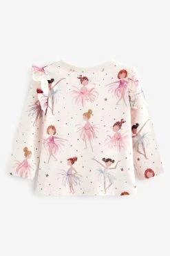 Next Long Sleeve Cotton T-Shirts 4 Pack (3mths-7yrs) -Angel & Rocket Shop U18592s3