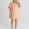 Reiss Hanna Junior Off The Shoulder Linen Dress -Angel & Rocket Shop U27 683s