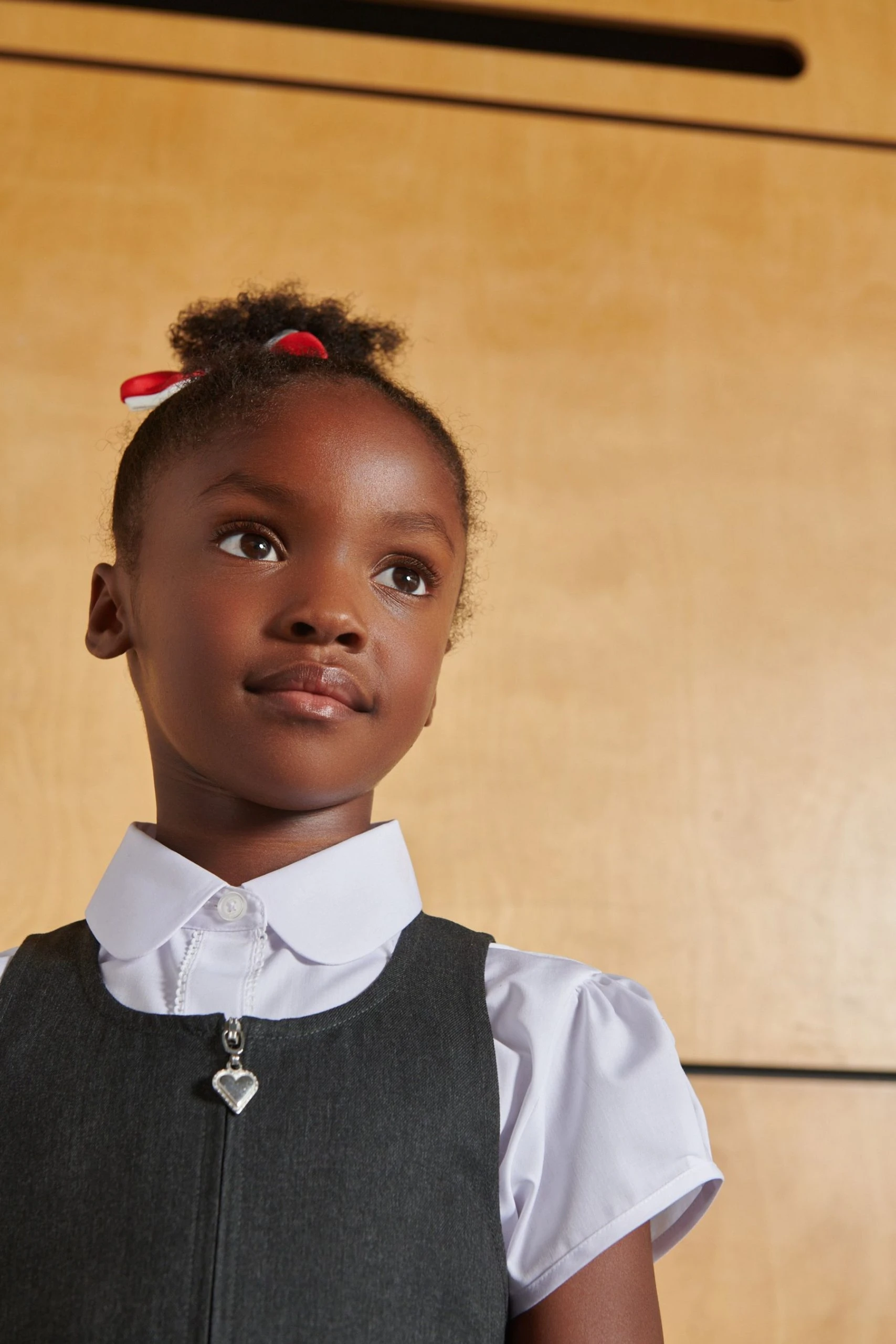 Clarks School Zip Front Pinafore Dress 6 Clarks School Zip Front Pinafore Dress - Image 4