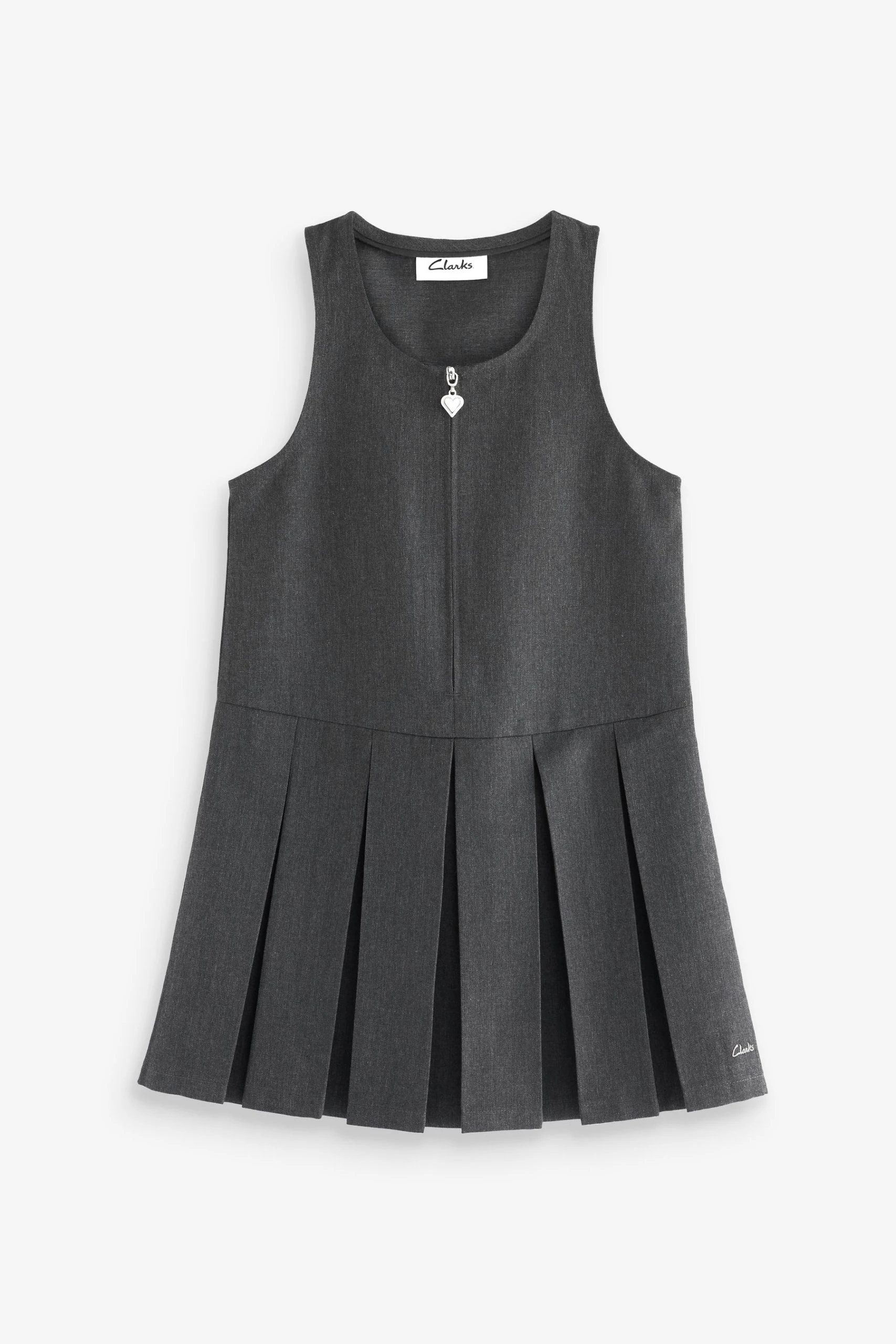 Clarks School Zip Front Pinafore Dress 7 Clarks School Zip Front Pinafore Dress - Image 5