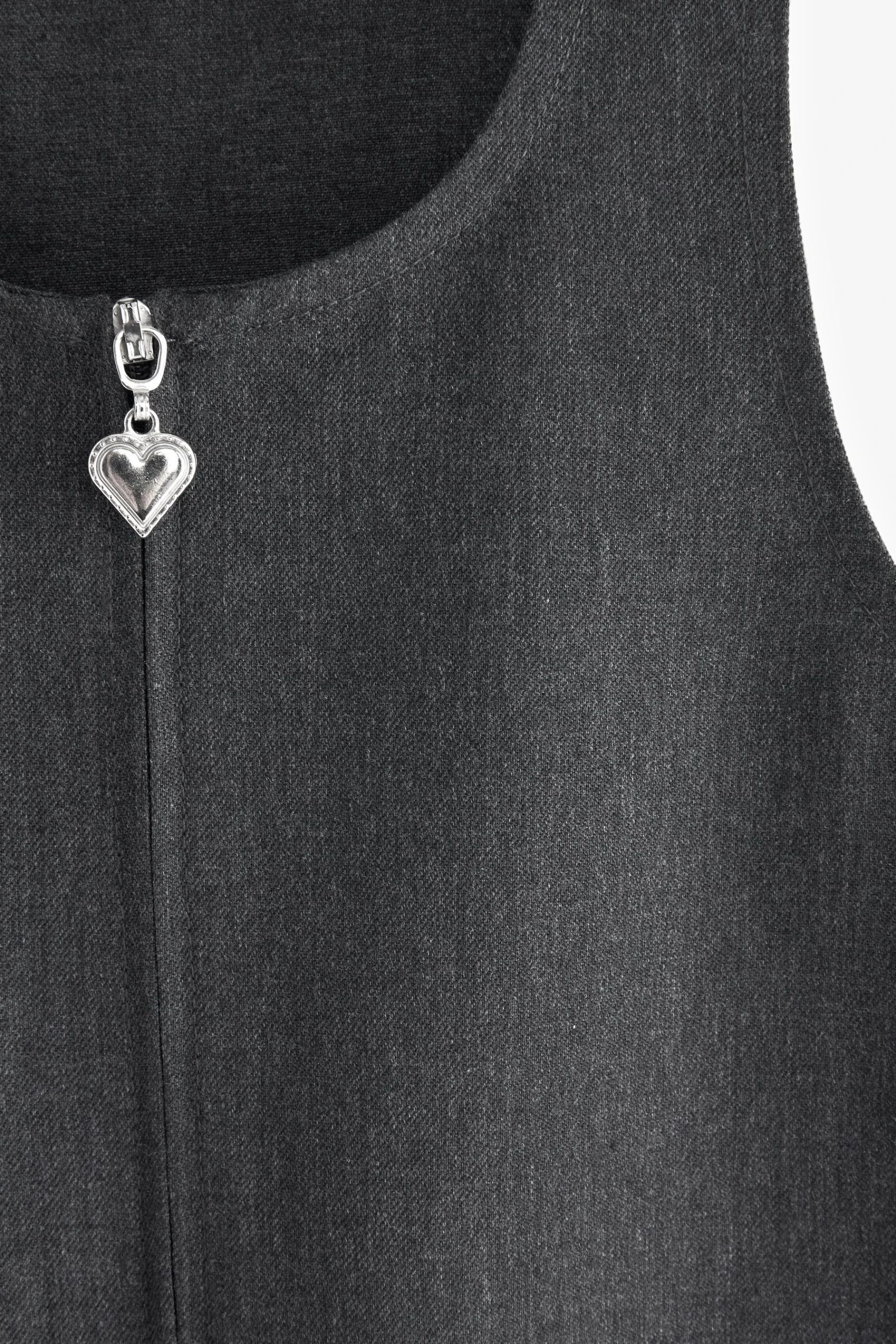 Clarks School Zip Front Pinafore Dress 9 Clarks School Zip Front Pinafore Dress - Image 7