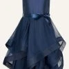 Monsoon Sienna Blue Ruffle Prom Dress -Angel & Rocket Shop U43861s
