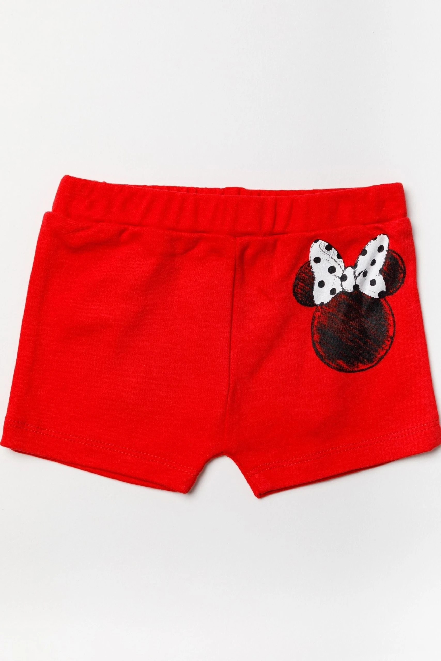 Disney Red Minnie Mouse Top, Shorts And Headband Set 5 Disney Red Minnie Mouse Top, Shorts And Headband Set - Image 3