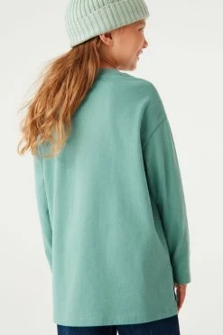 Next Teal Blue Long Sleeve Unicorn Graphic T-Shirt (3-16yrs) -Angel & Rocket Shop U59023s3