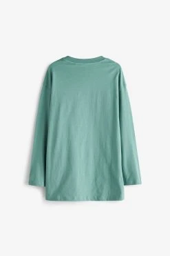 Next Teal Blue Long Sleeve Unicorn Graphic T-Shirt (3-16yrs) -Angel & Rocket Shop U59023s7