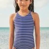 Next Navy Blue/White Stripe Swimsuit (3-16yrs)