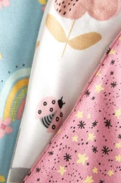 Next Pink/Blue Unicorn 3 Pack Cotton Snuggle Pyjamas (9mths-8yrs) -Angel & Rocket Shop U67665s8