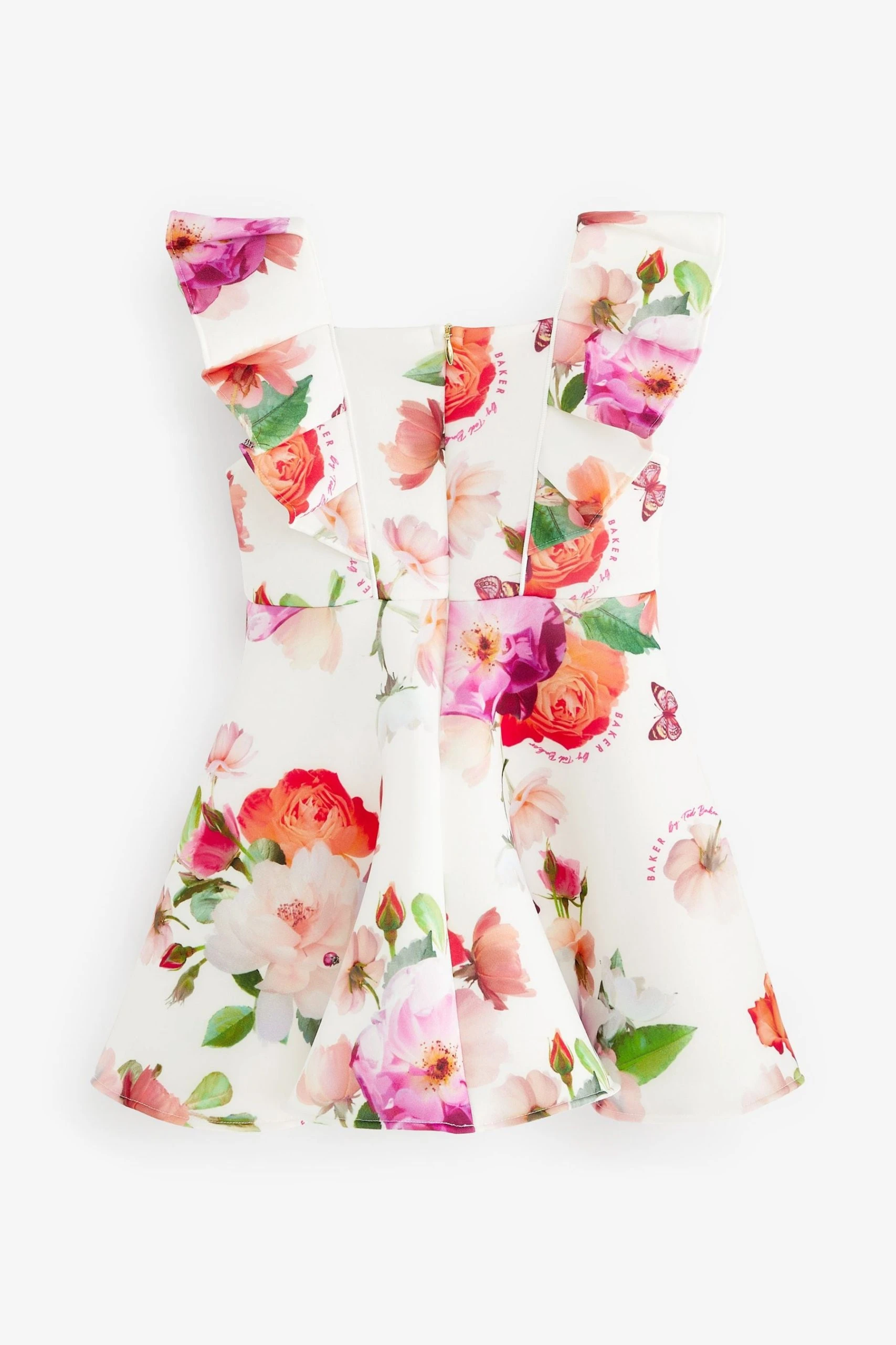 Baker By Ted Baker White Floral Scuba Dress 7 Baker By Ted Baker White Floral Scuba Dress - Image 5