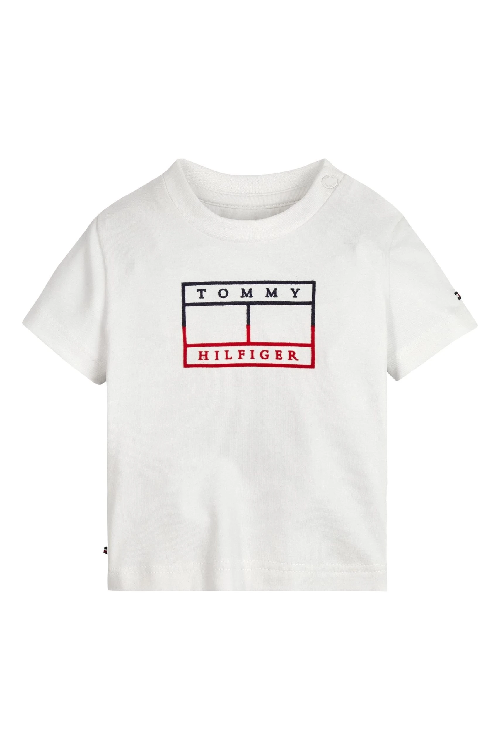 Tommy Hilfiger Baby White Graphic T-Shirt 3 Tommy Hilfiger Baby White Graphic T-Shirt