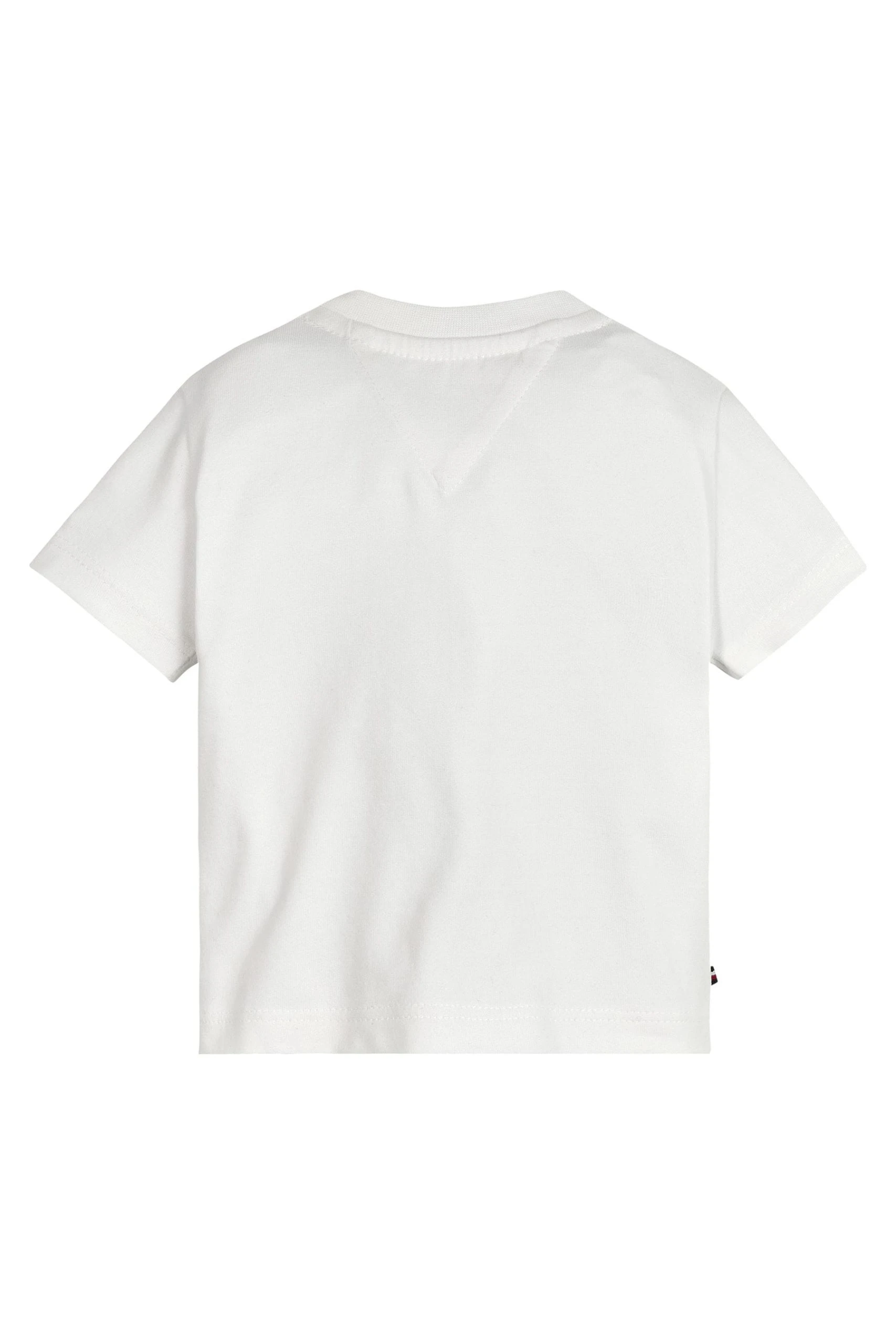 Tommy Hilfiger Baby White Graphic T-Shirt 4 Tommy Hilfiger Baby White Graphic T-Shirt - Image 2