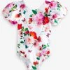 Baker By Ted Baker White Floral Swimsuit