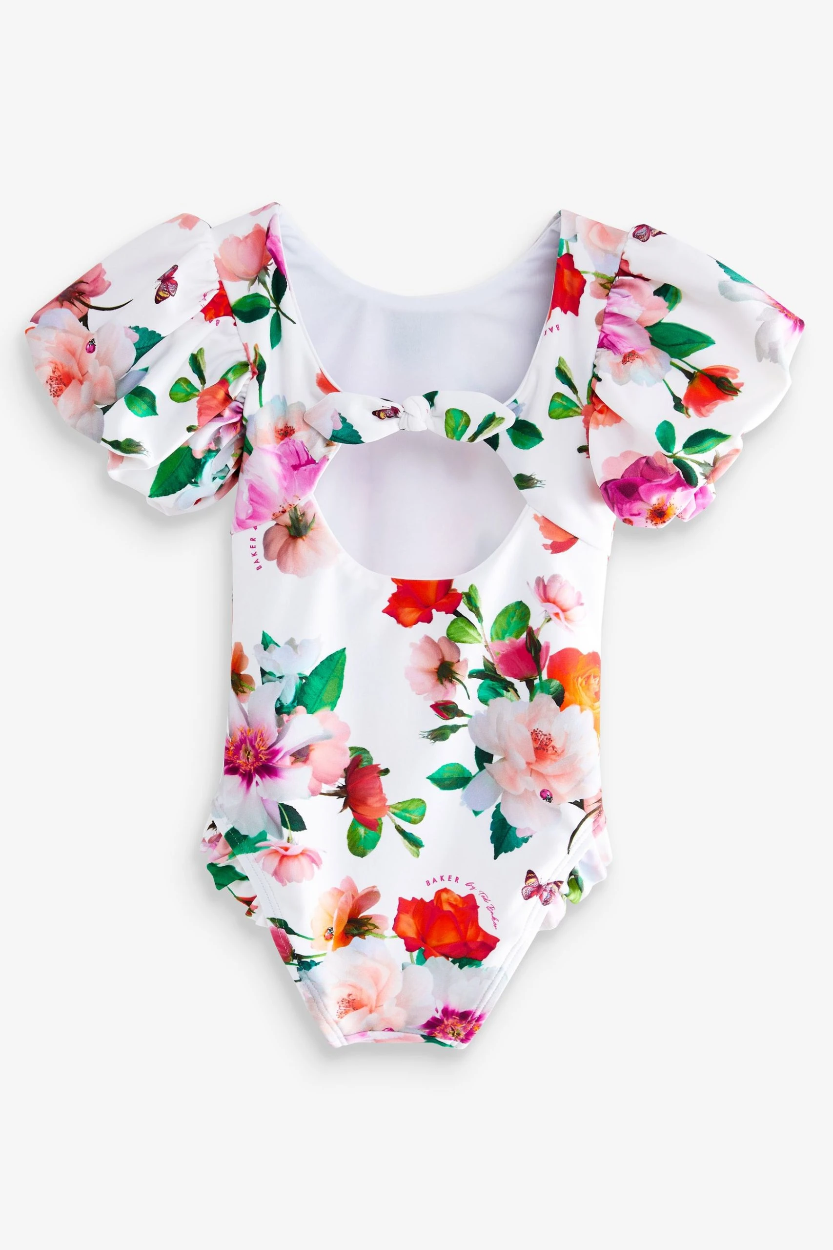 Baker By Ted Baker White Floral Swimsuit 4 Baker By Ted Baker White Floral Swimsuit - Image 2