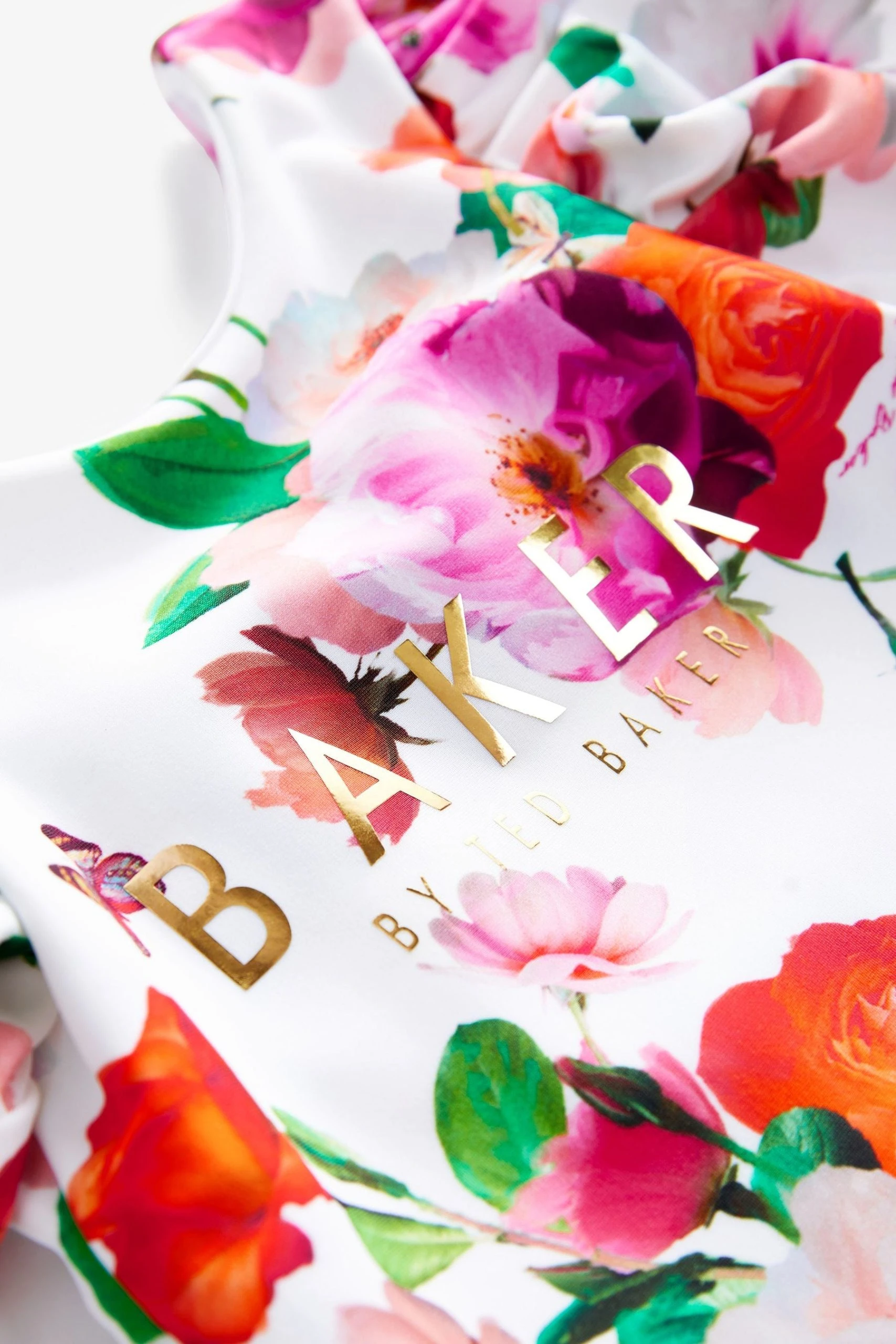 Baker By Ted Baker White Floral Swimsuit 5 Baker By Ted Baker White Floral Swimsuit - Image 3