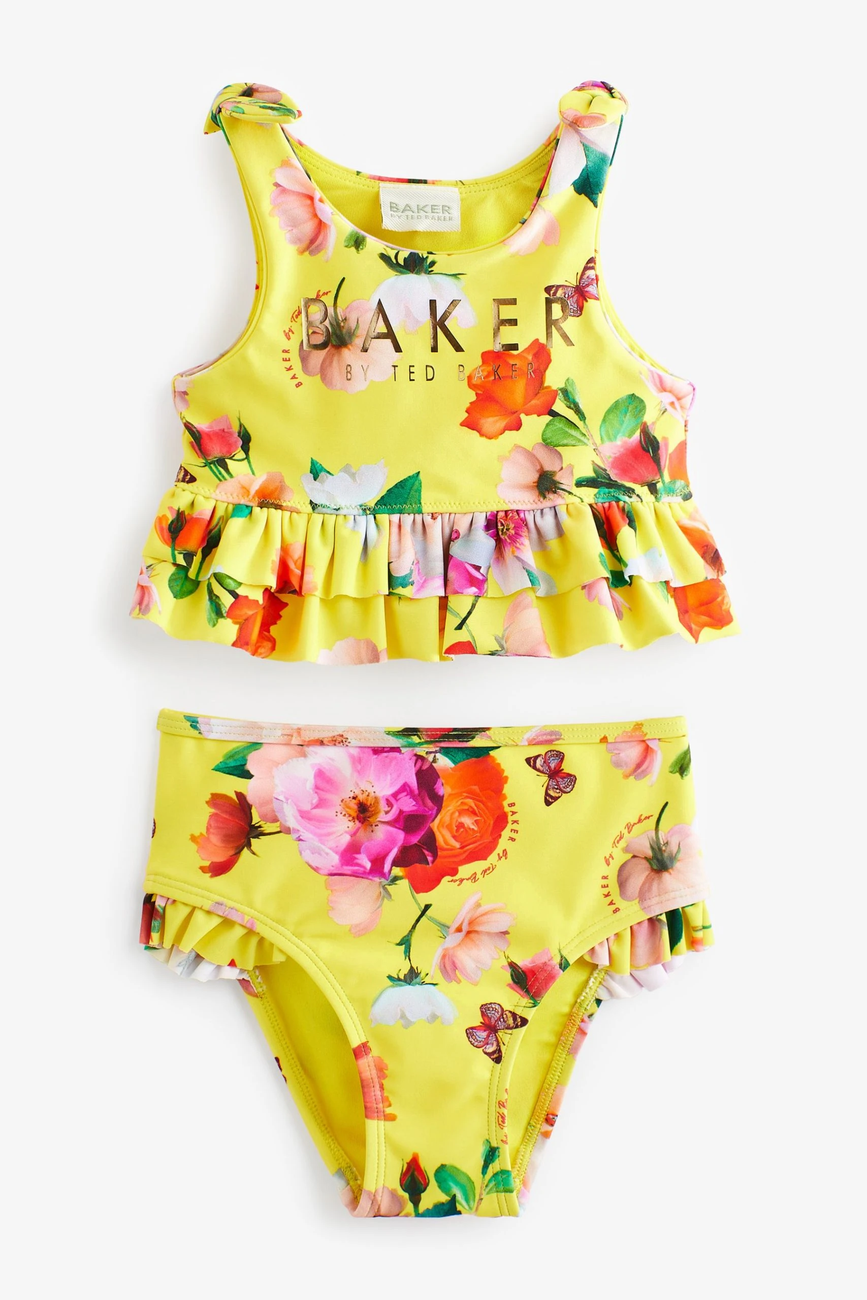 Baker By Ted Baker Yellow Floral Bikini 3 Baker By Ted Baker Yellow Floral Bikini