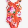 Baker By Ted Baker Orange Floral Swimsuit