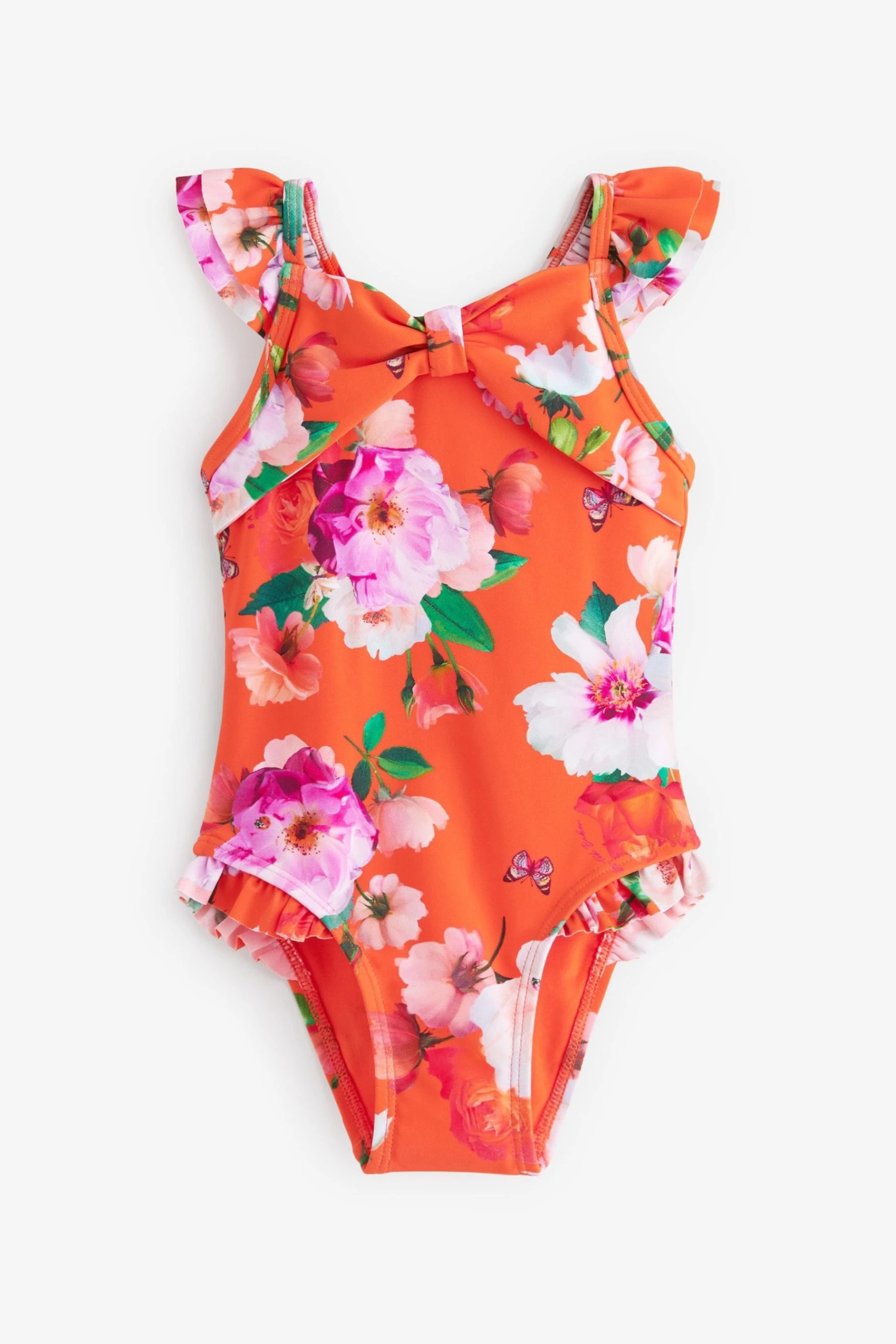 Baker By Ted Baker Orange Floral Swimsuit 3 Baker By Ted Baker Orange Floral Swimsuit