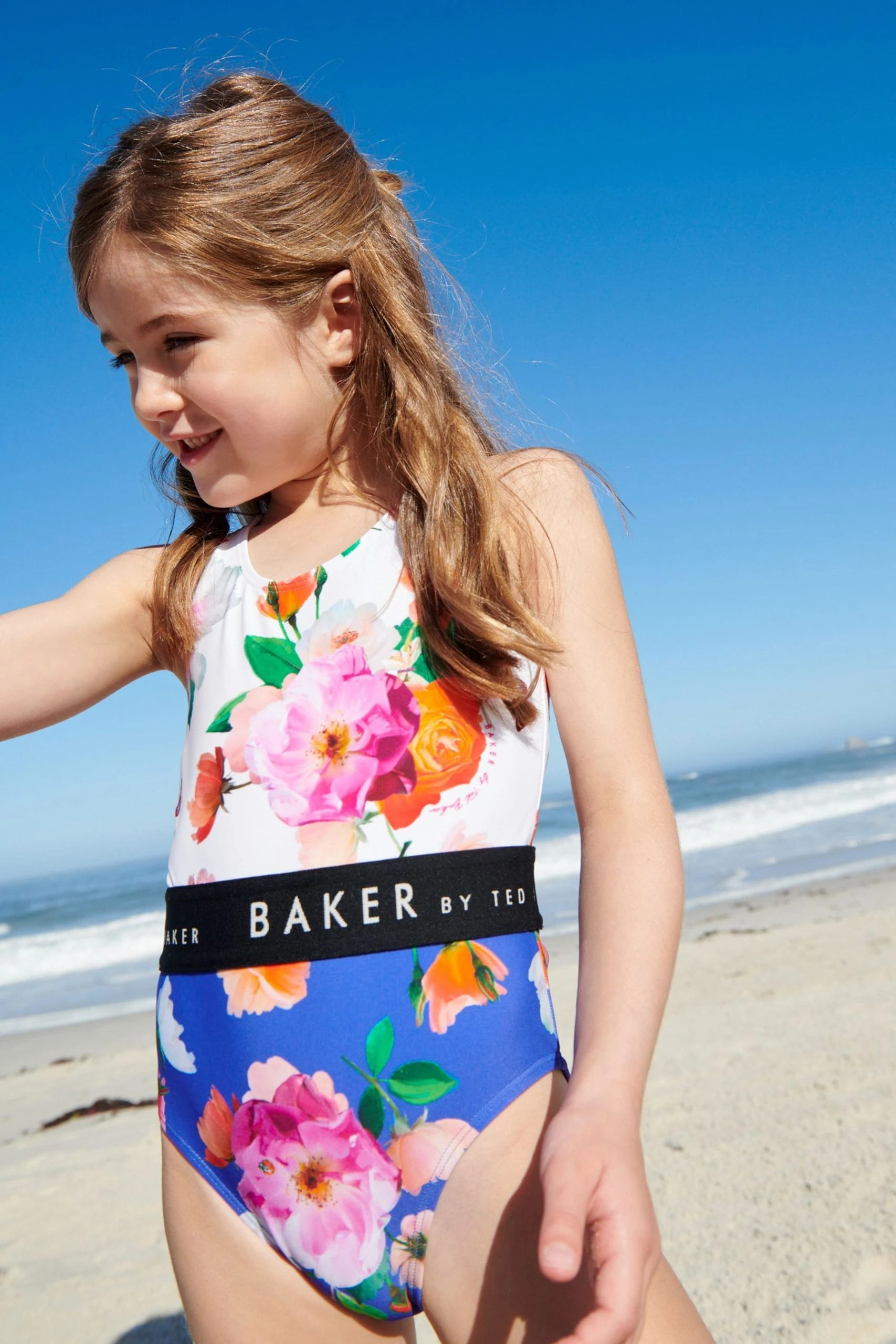 Baker By Ted Baker White Colourblock Swimsuit 4 Baker By Ted Baker White Colourblock Swimsuit - Image 2