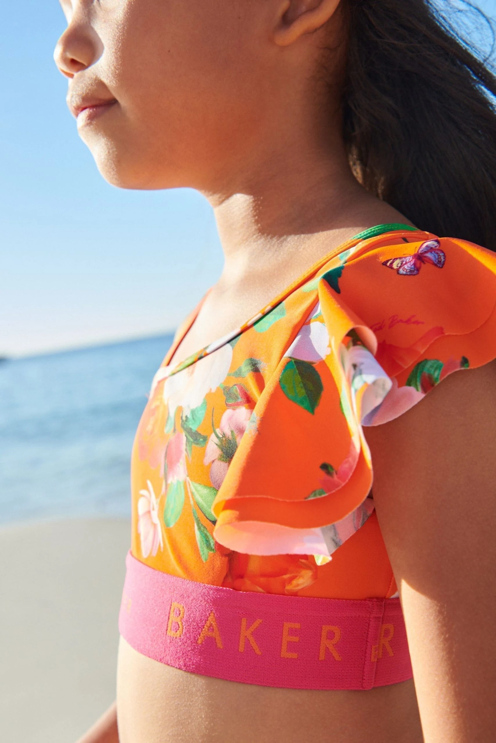 Baker By Ted Baker Orange Floral Bikini 8 Baker By Ted Baker Orange Floral Bikini - Image 6