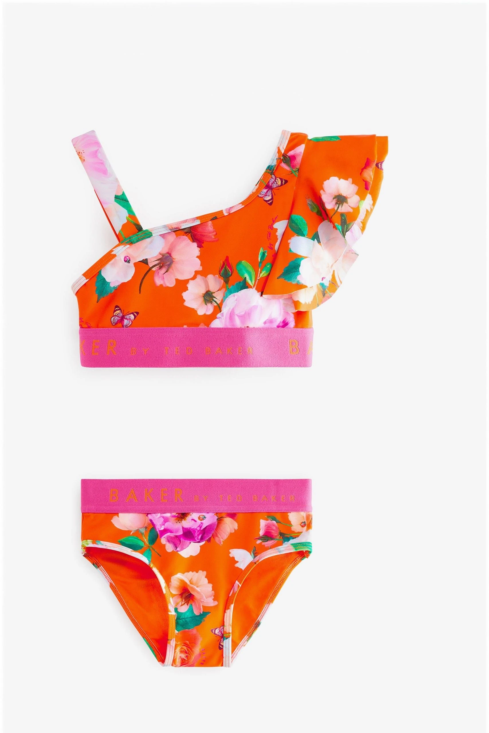 Baker By Ted Baker Orange Floral Bikini 9 Baker By Ted Baker Orange Floral Bikini - Image 7