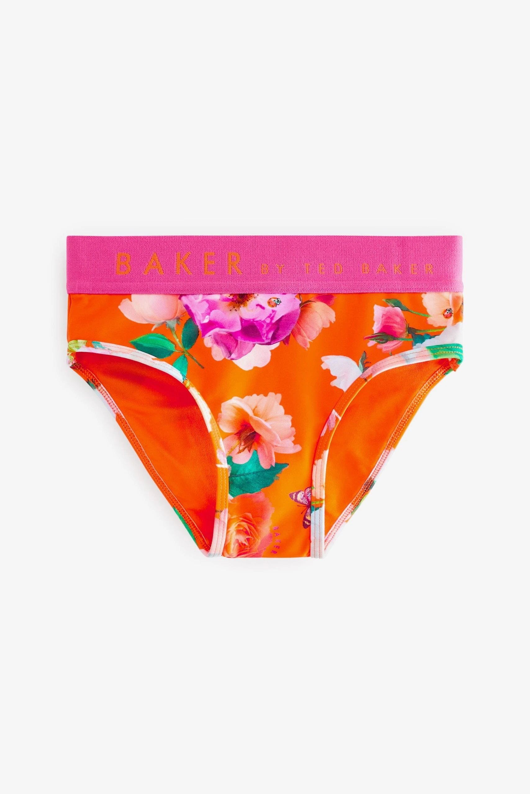 Baker By Ted Baker Orange Floral Bikini 11 Baker By Ted Baker Orange Floral Bikini - Image 9