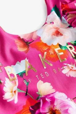 Baker By Ted Baker Pink Floral Swimsuit -Angel & Rocket Shop U76699s9
