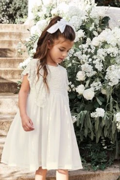 Next Ivory Cream Beaded Chiffon Bridesmaid Dress (3-16yrs)