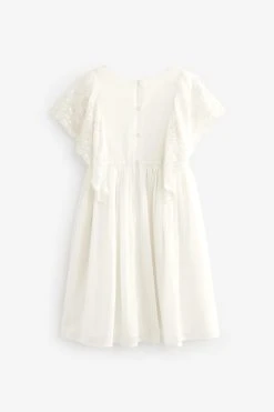 Next Ivory Cream Beaded Chiffon Bridesmaid Dress (3-16yrs) 13 Next Ivory Cream Beaded Chiffon Bridesmaid Dress (3-16yrs) -Angel & Rocket Shop U78 093s6