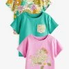 Next Short Sleeve T-Shirts 3 Pack (3mths-7yrs) -Angel & Rocket Shop U80819s