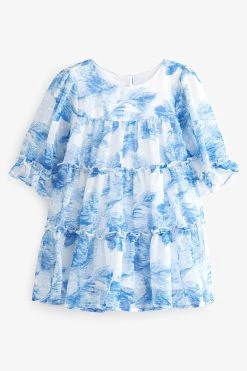 Baker By Ted Baker Blue Toile Dress