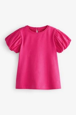 Next Cotton Puff Sleeve T-Shirt (3mths-7yrs) -Angel & Rocket Shop U84 269s4