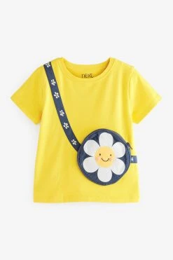Next Short Sleeve Bag T-Shirt (3mths-7yrs) -Angel & Rocket Shop U85 105s5