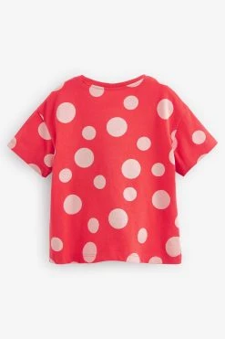 Next Red Long Sleeve Minnie Mouse Bag T-Shirt (3mths-7yrs) -Angel & Rocket Shop U85 810s5