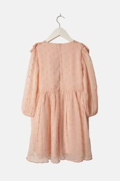 Angel & Rocket Pink Charlotte Pleated Ruffle Dress -Angel & Rocket Shop U91808s3