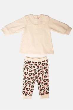 Angel & Rocket Cream Quinn Ruffle Tunic And Legging Set With Hat -Angel & Rocket Shop U91842s5