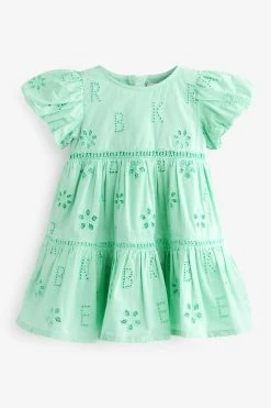 Baker By Ted Baker Branded Broderie Dress