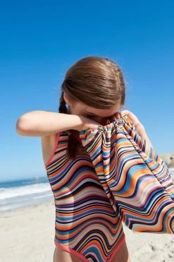 Paul Smith Junior Girls 'Artist Swirl' Swimsuit -Angel & Rocket Shop U96972s4