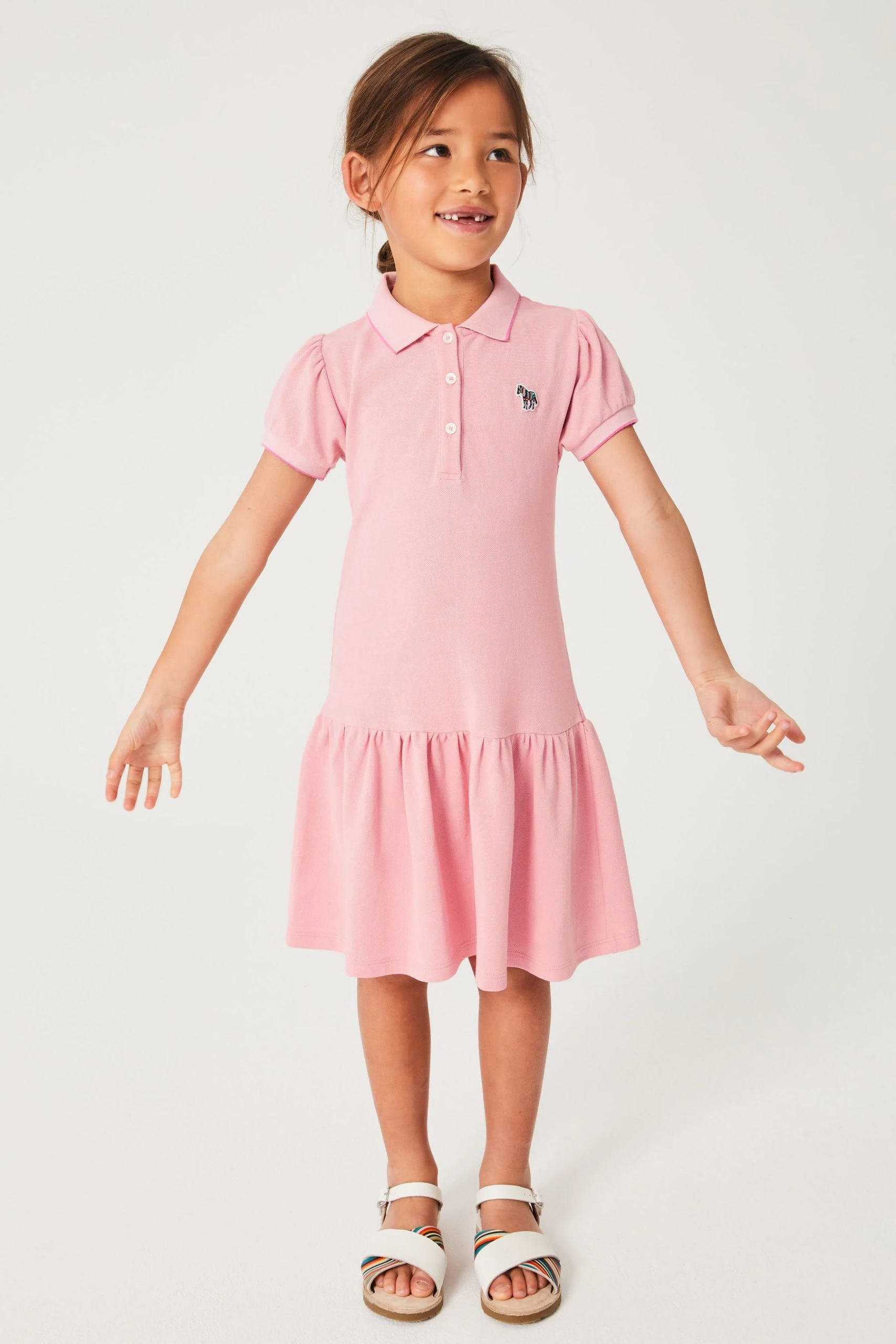 Paul Smith Junior Girls Zebra Logo Tennis Dress 3 Paul Smith Junior Girls Zebra Logo Tennis Dress