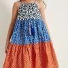 Next Blue/Pink Print Tiered Maxi Dress (3-16yrs) -Angel & Rocket Shop U99 272s